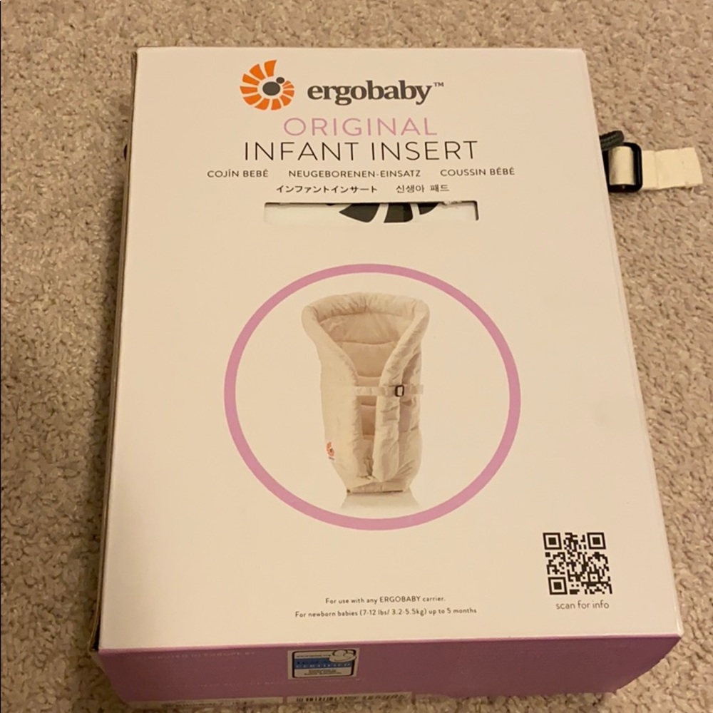 Never-used ERGO INFANT INSERT
